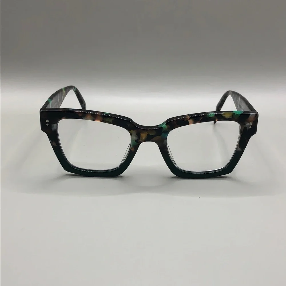 Warby Parker Sonia Aventurine Tortoise Fade Square Glasses Frames UNISEX
